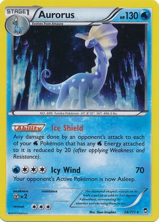 Aurorus (26/111) (Cosmos Holo) [XY: Furious Fists] | L.A. Mood Comics and Games