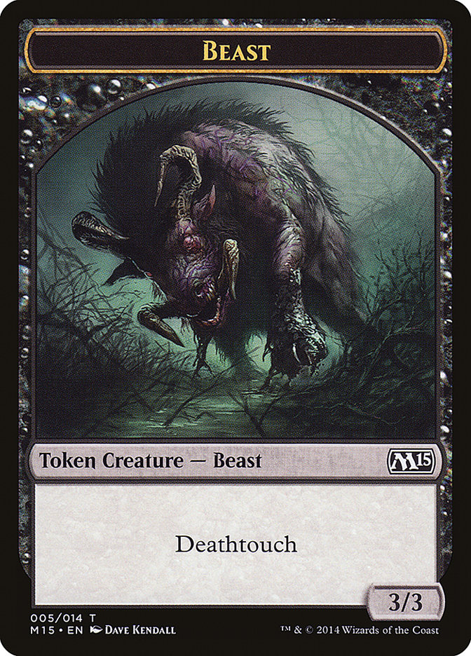 Beast Token (005/014) [Magic 2015 Tokens] | L.A. Mood Comics and Games