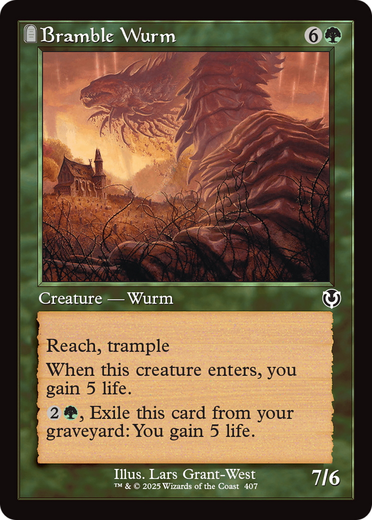 Bramble Wurm (Retro Frame) [Innistrad Remastered] | L.A. Mood Comics and Games