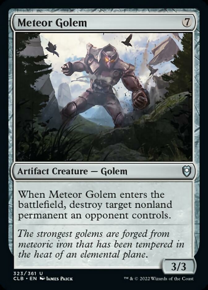 Meteor Golem [Commander Legends: Battle for Baldur's Gate] | L.A. Mood Comics and Games