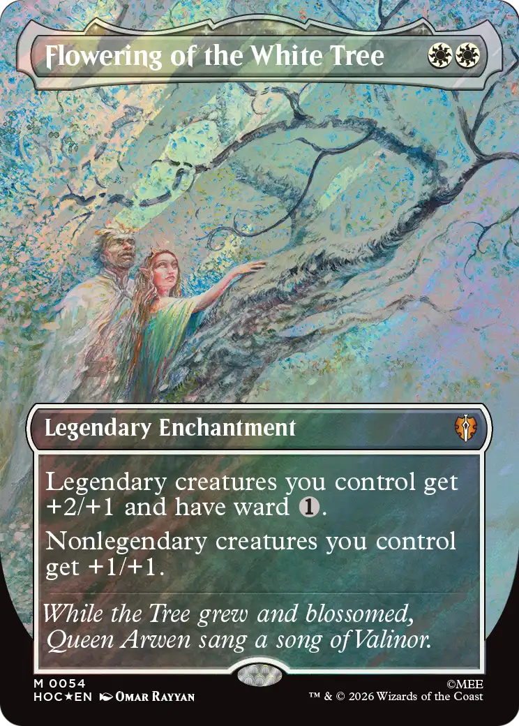 Flowering of the White Tree (Borderless) (Surge Foil) [The Hobbit: Eternal-Legal] | L.A. Mood Comics and Games