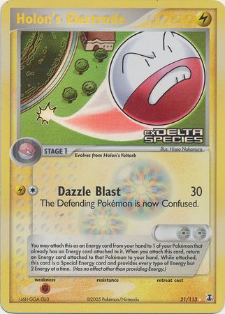 Holon's Electrode (21/113) (Stamped) [EX: Delta Species] | L.A. Mood Comics and Games