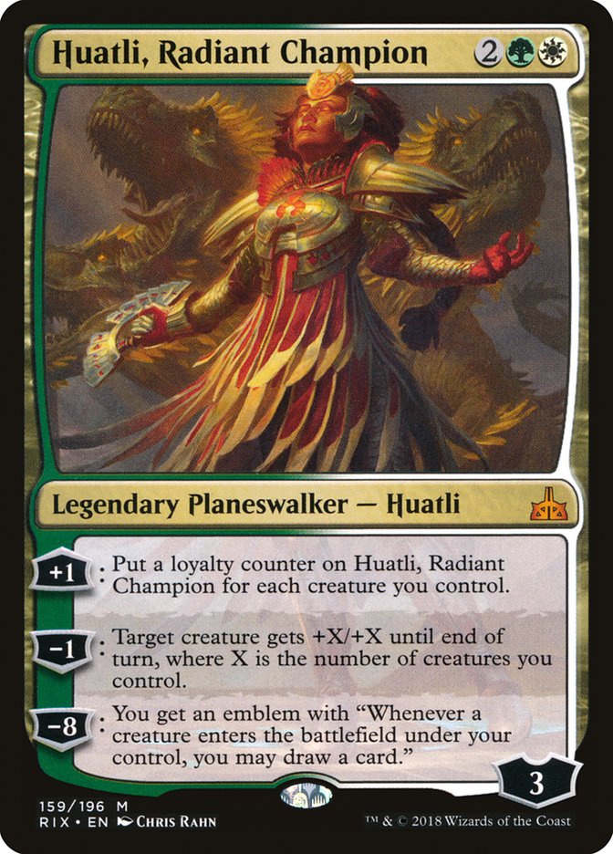 Huatli, Radiant Champion [Rivals of Ixalan] | L.A. Mood Comics and Games