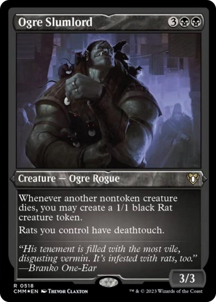 Ogre Slumlord (Foil Etched) [Commander Masters] | L.A. Mood Comics and Games