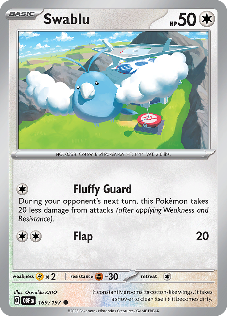 Swablu (169/197) [Scarlet & Violet: Obsidian Flames] | L.A. Mood Comics and Games