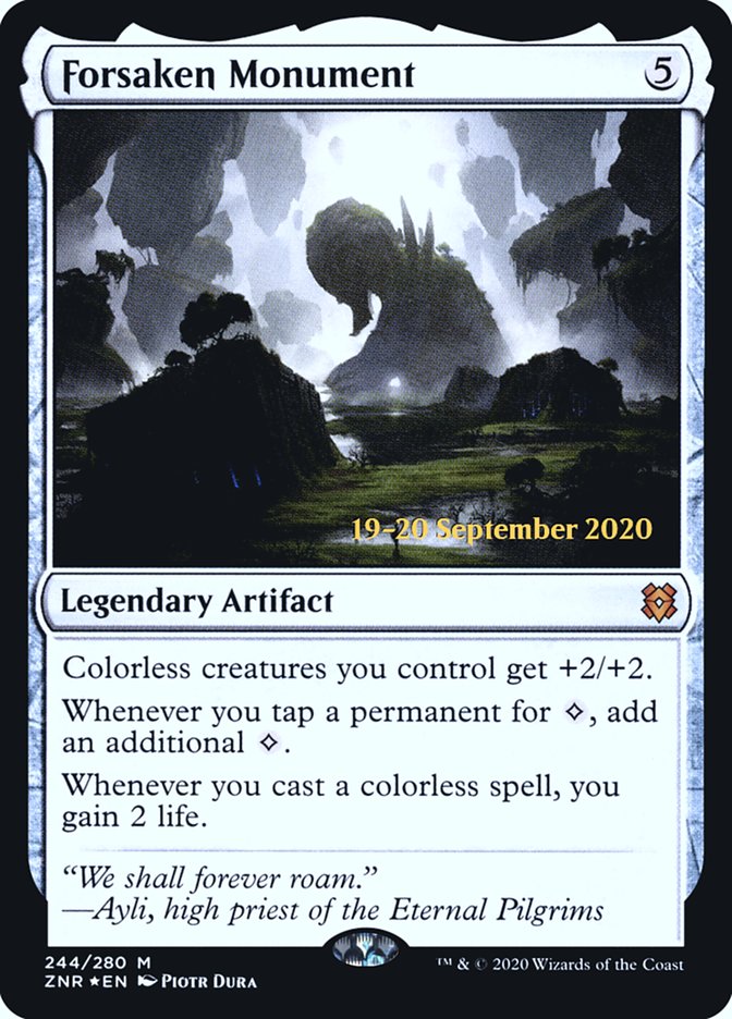 Forsaken Monument [Zendikar Rising Prerelease Promos] | L.A. Mood Comics and Games