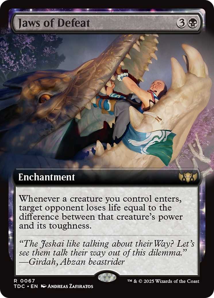 Jaws of Defeat (Extended Art) [Tarkir: Dragonstorm Commander] | L.A. Mood Comics and Games