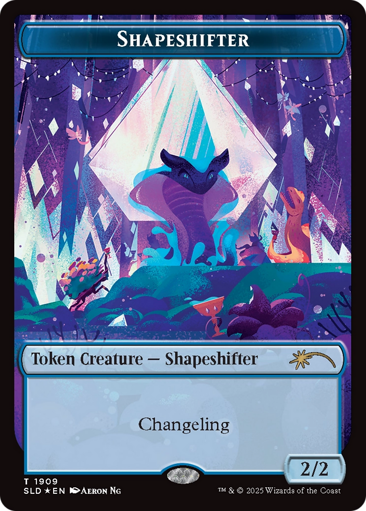 Shapeshifter Token (1909) (Double Rainbow Foil) [Secret Lair Drop Series] | L.A. Mood Comics and Games