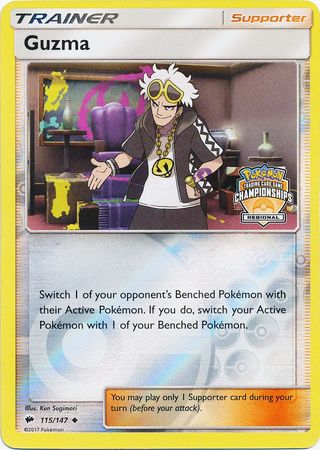 Guzma (115/147) (League Promo) [Sun & Moon: Burning Shadows] | L.A. Mood Comics and Games