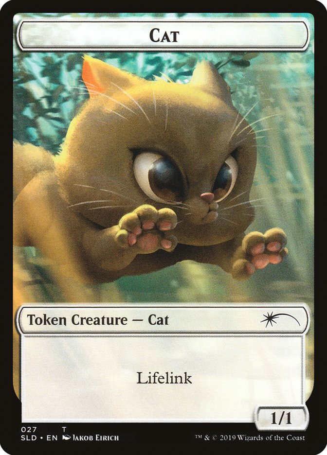 Cat (27) // Cat (28) Double-Sided Token [Secret Lair Drop Series] | L.A. Mood Comics and Games