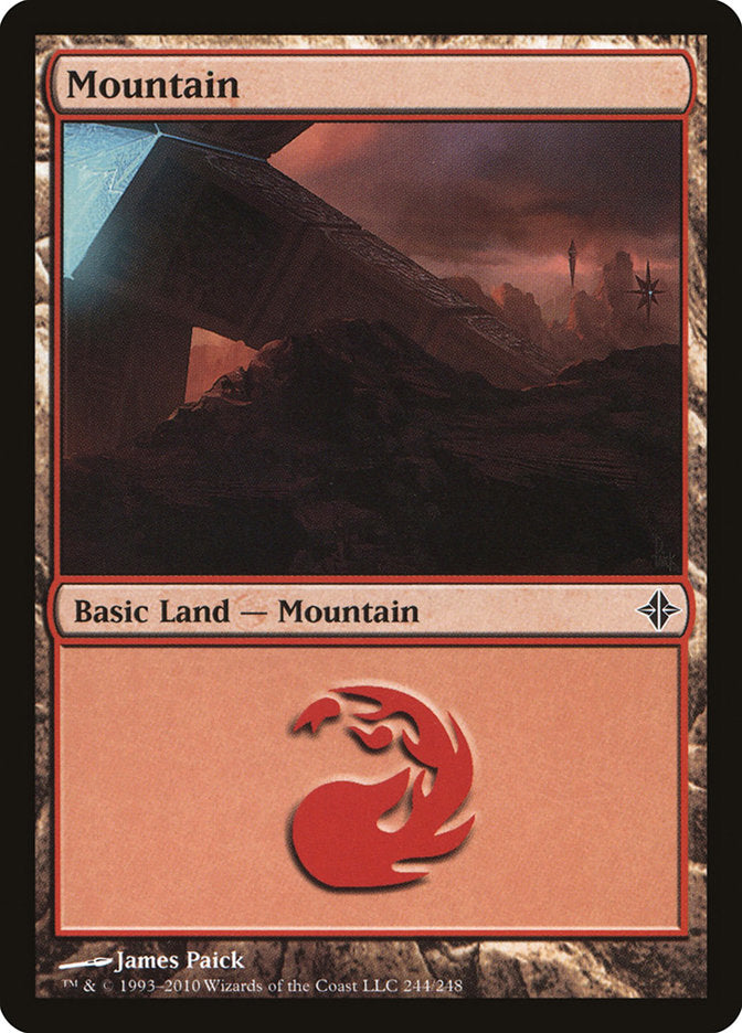 Mountain (244) [Rise of the Eldrazi] | L.A. Mood Comics and Games