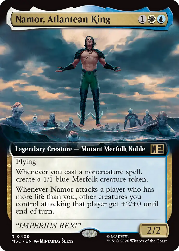 Namor, Atlantean King (Extended Art) [Marvel Super Heroes Commander] | L.A. Mood Comics and Games