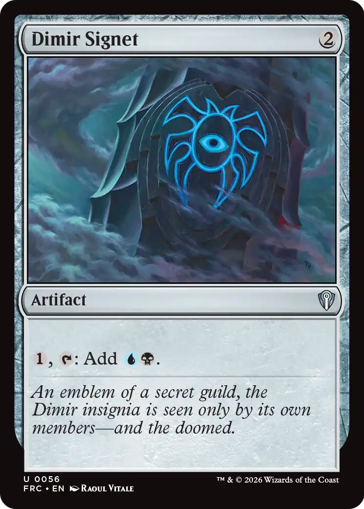Dimir Signet [Reality Fracture Commander] | L.A. Mood Comics and Games