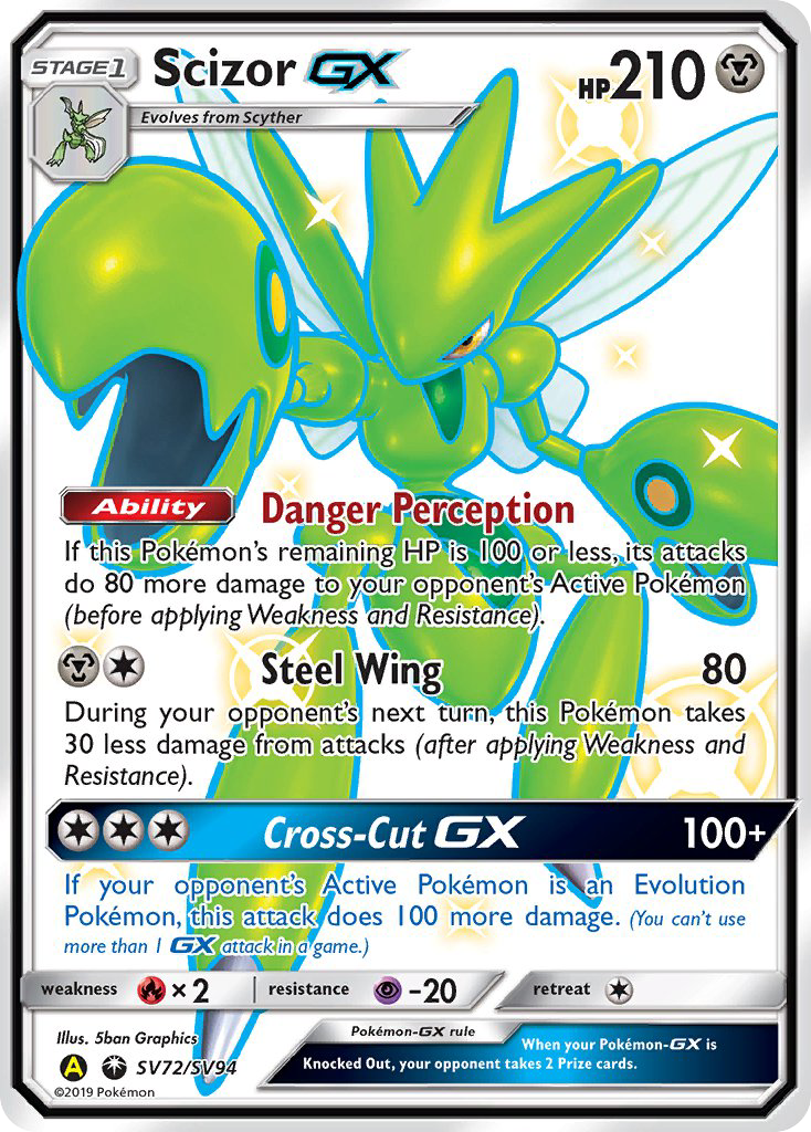 Scizor GX (SV72/SV94) [Sun & Moon: Hidden Fates - Shiny Vault] | L.A. Mood Comics and Games