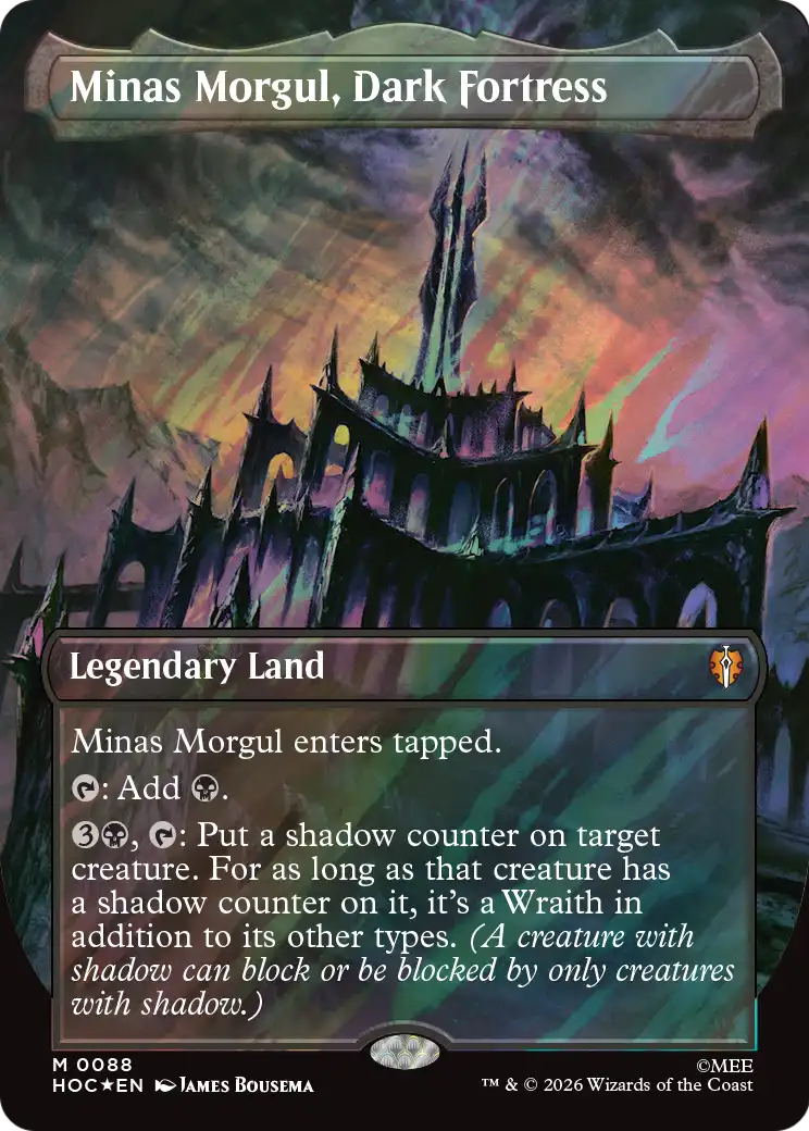 Minas Morgul, Dark Fortress (Borderless) (Surge Foil) [The Hobbit: Eternal-Legal] | L.A. Mood Comics and Games