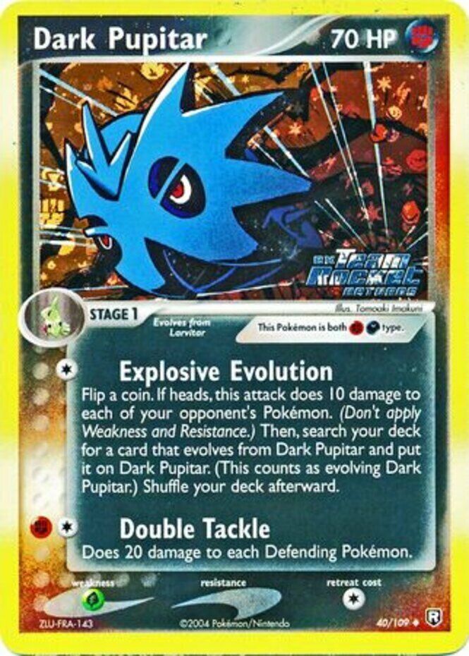 Dark Pupitar (40/109) (Stamped) [EX: Team Rocket Returns] | L.A. Mood Comics and Games