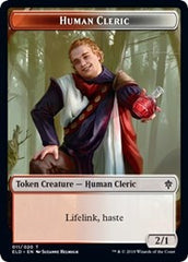 Human Cleric // Food (18) Double-Sided Token [Throne of Eldraine Tokens] | L.A. Mood Comics and Games