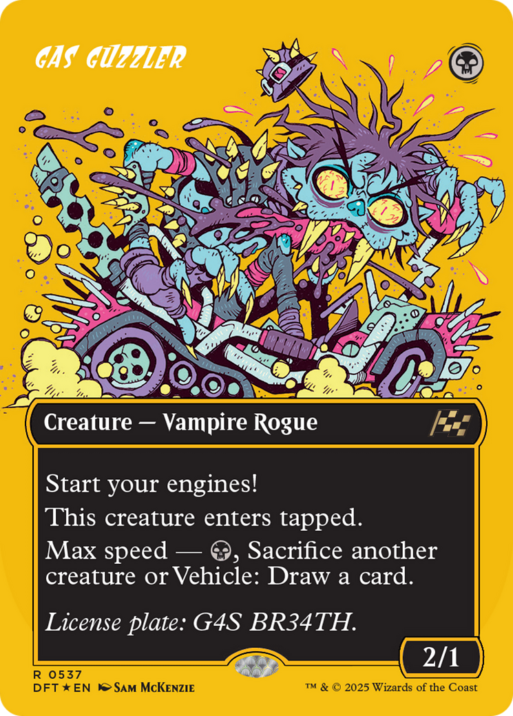 Gas Guzzler (Borderless) (First-Place Foil) [Aetherdrift] | L.A. Mood Comics and Games