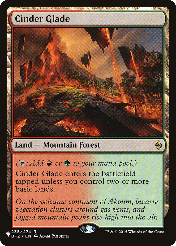 Cinder Glade [The List] | L.A. Mood Comics and Games