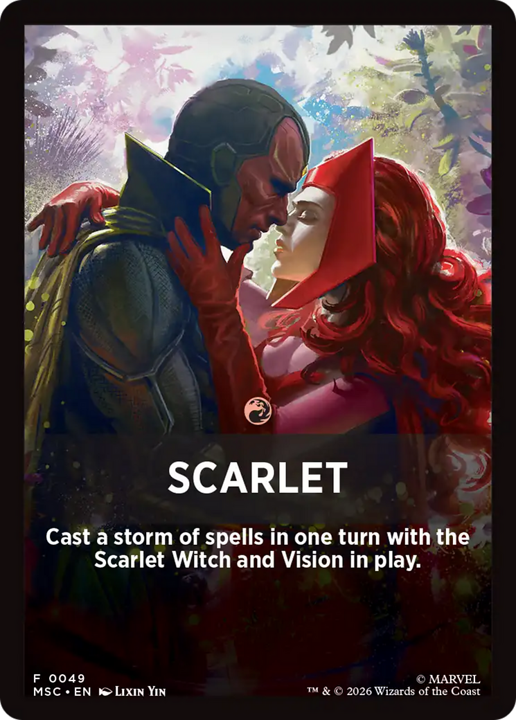 Scarlet Theme Card [Marvel Super Heroes Commander] | L.A. Mood Comics and Games