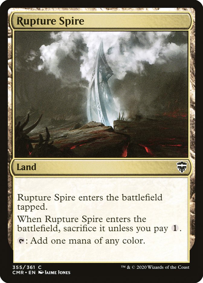 Rupture Spire (355) [Commander Legends] | L.A. Mood Comics and Games