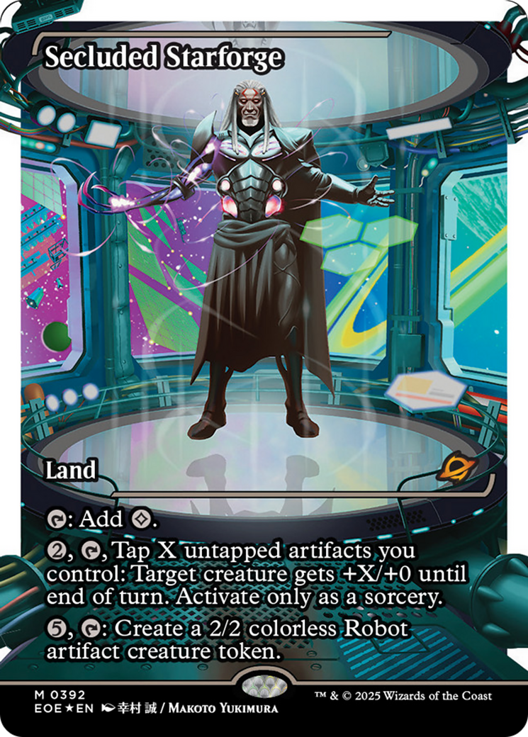Secluded Starforge (Showcase) (Fracture Foil) [Edge of Eternities] | L.A. Mood Comics and Games