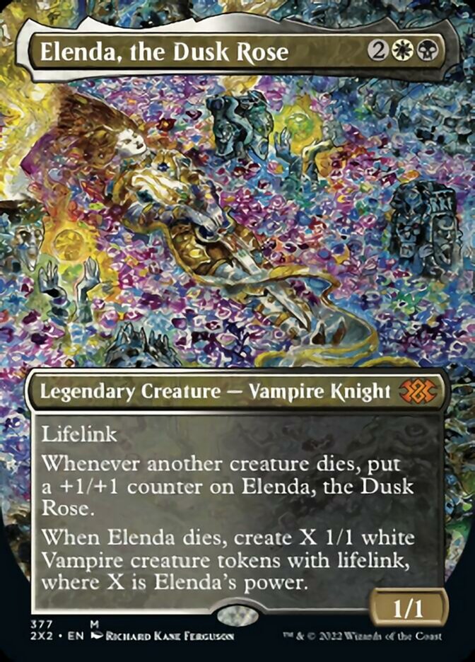 Elenda, the Dusk Rose (Borderless Alternate Art) [Double Masters 2022] | L.A. Mood Comics and Games
