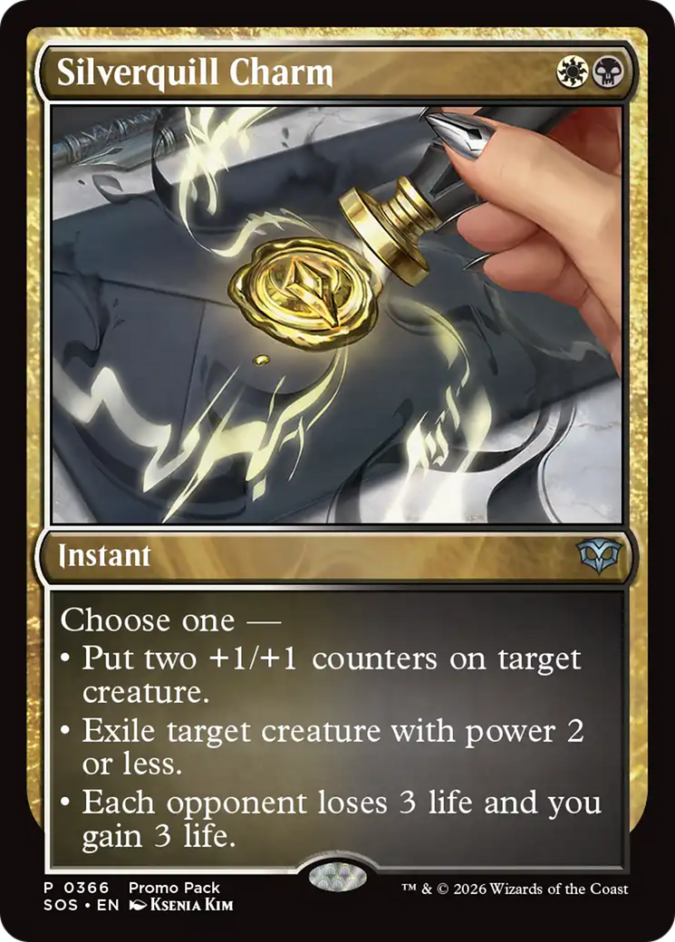 Silverquill Charm [Secrets of Strixhaven Promos] | L.A. Mood Comics and Games