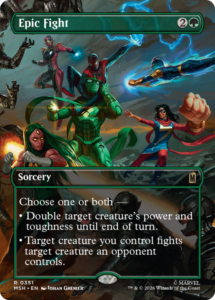 Epic Fight (Borderless) [Marvel Super Heroes] | L.A. Mood Comics and Games