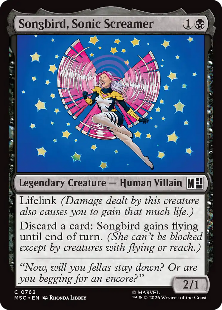 Songbird, Sonic Screamer [Marvel Super Heroes Commander] | L.A. Mood Comics and Games