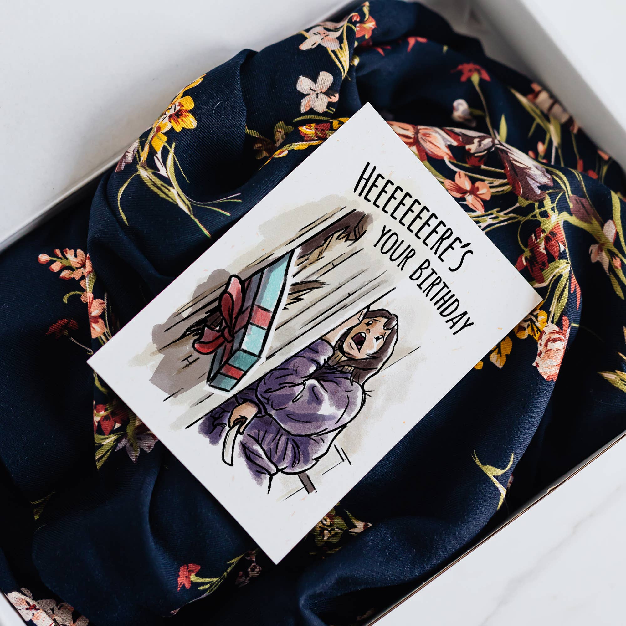 "Heeere's your Birthday" - The Bright, Horror Birthday Card | L.A. Mood Comics and Games