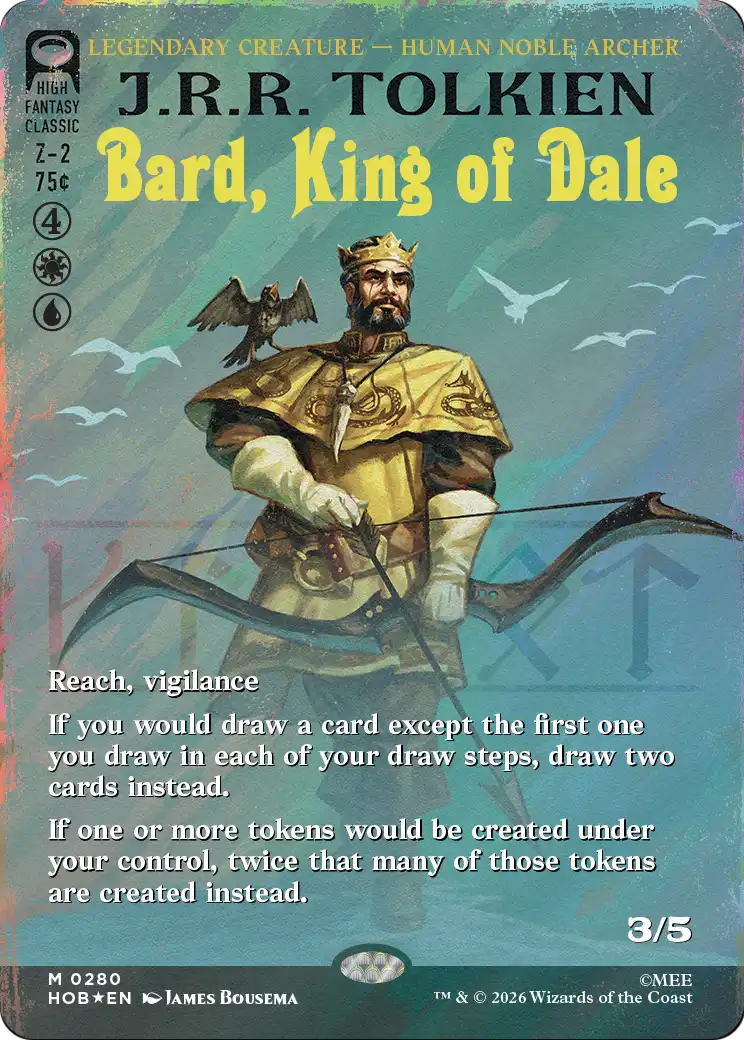 Bard, King of Dale (Borderless) (Surge Foil) [The Hobbit] | L.A. Mood Comics and Games