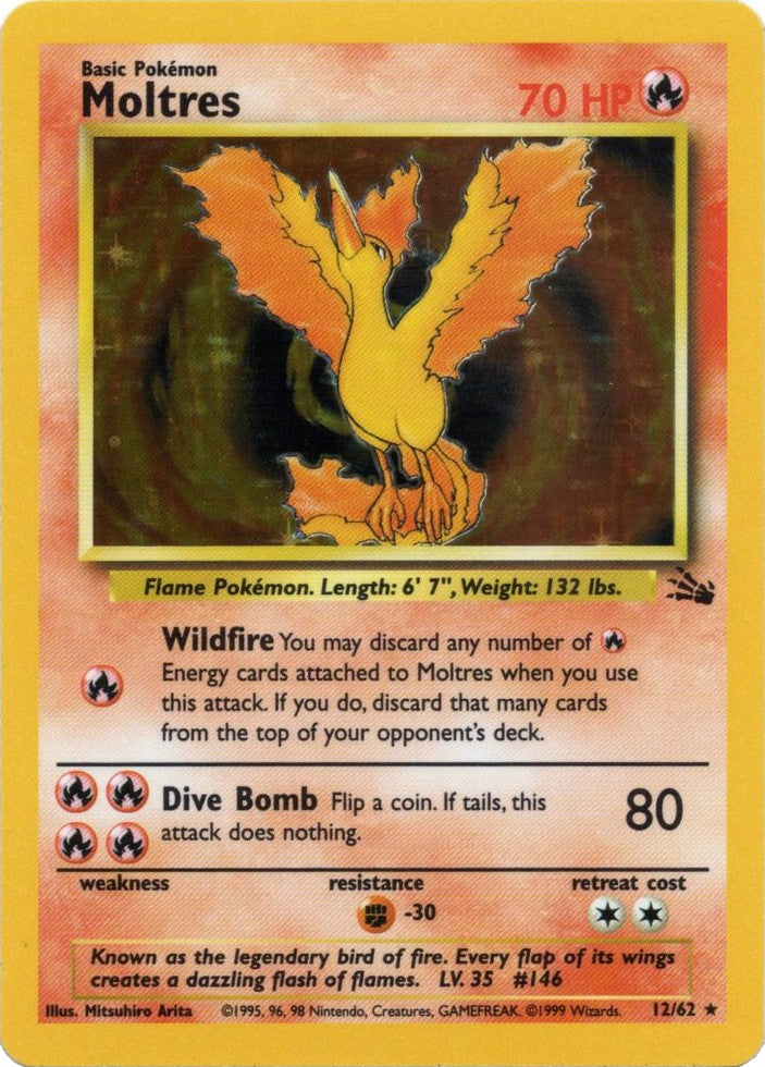 Moltres (12/62) [Fossil Unlimited] | L.A. Mood Comics and Games