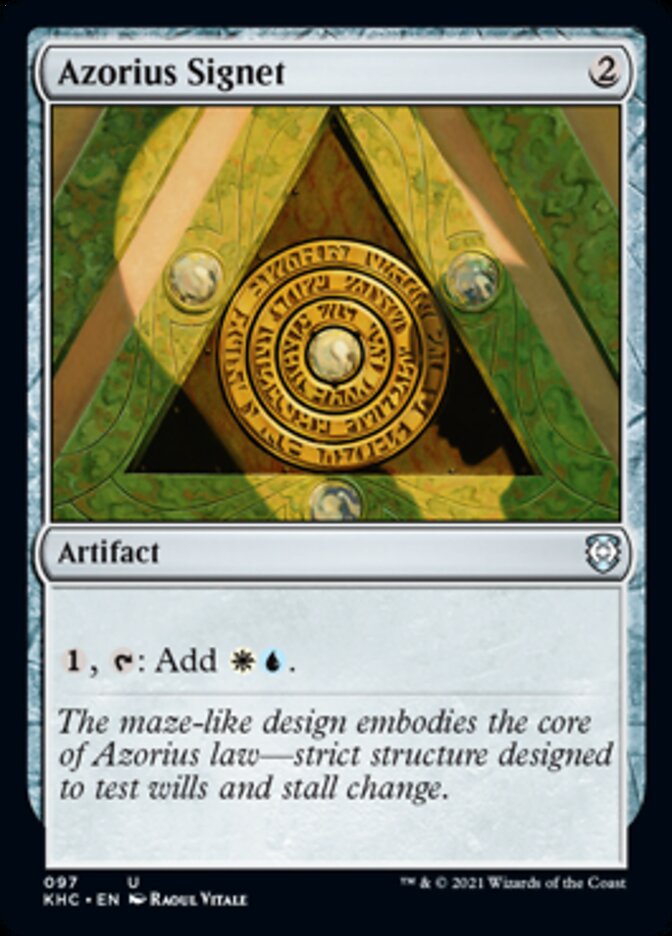 Azorius Signet [Kaldheim Commander] | L.A. Mood Comics and Games