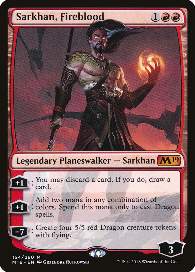 Sarkhan, Fireblood [Core Set 2019] | L.A. Mood Comics and Games