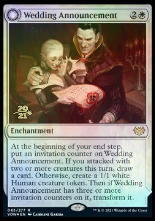 Wedding Announcement // Wedding Festivity [Innistrad: Crimson Vow Prerelease Promos] | L.A. Mood Comics and Games