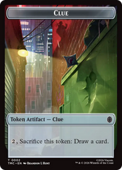 Treasure // Clue Double-Sided Token [Teenage Mutant Ninja Turtles Commander Tokens] | L.A. Mood Comics and Games