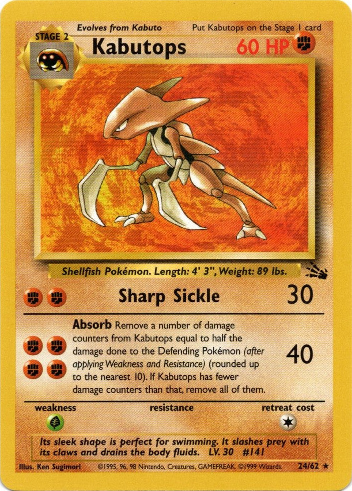 Kabutops (24/62) [Fossil Unlimited] | L.A. Mood Comics and Games