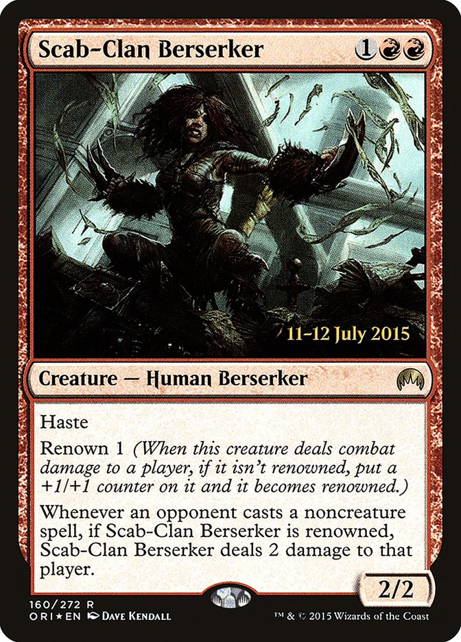 Scab-Clan Berserker [Magic Origins Prerelease Promos] | L.A. Mood Comics and Games