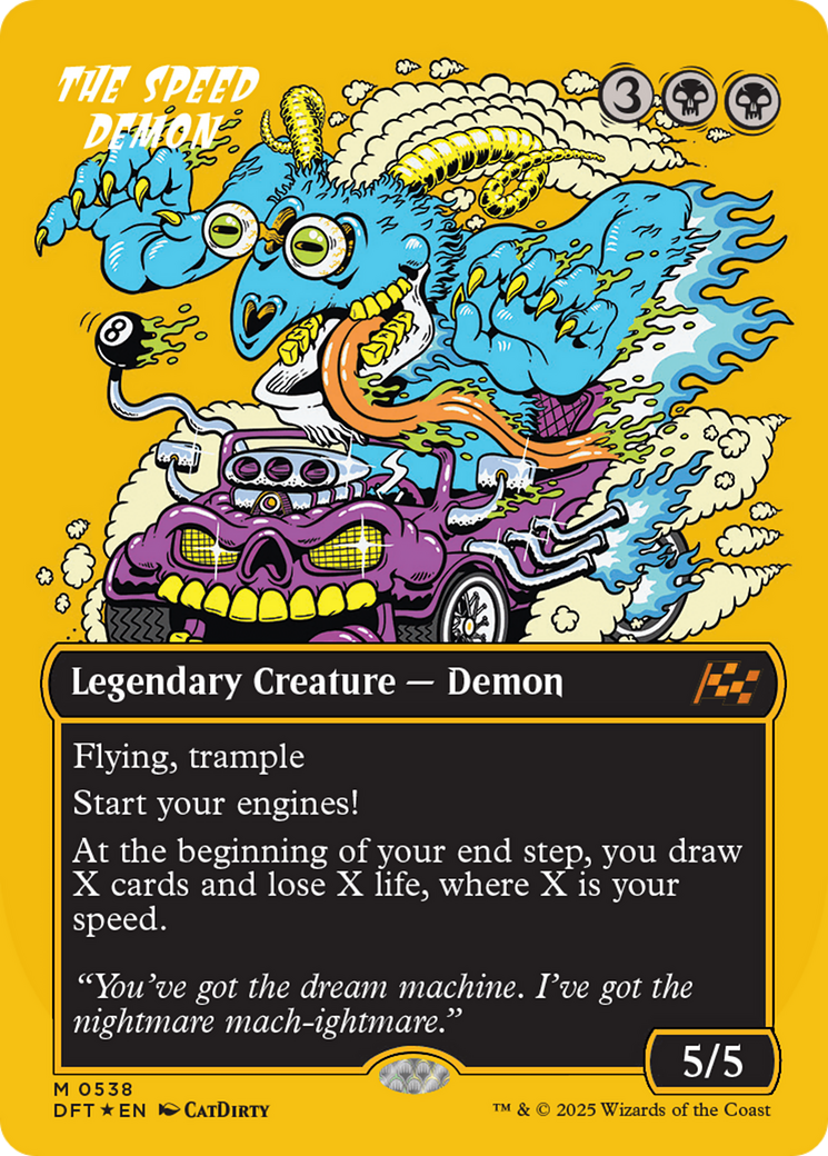 The Speed Demon (Borderless) (First-Place Foil) [Aetherdrift] | L.A. Mood Comics and Games