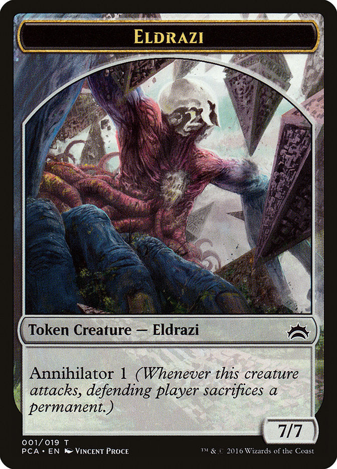 Eldrazi Spawn (004) // Eldrazi Double-Sided Token [Planechase Anthology Tokens] | L.A. Mood Comics and Games