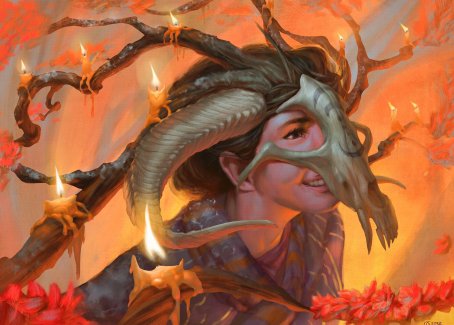 Hedgewitch's Mask Art Card [Innistrad: Midnight Hunt Art Series] | L.A. Mood Comics and Games