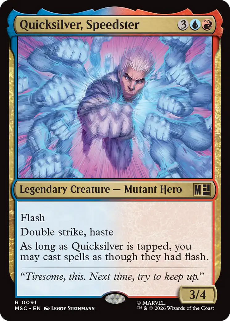 Quicksilver, Speedster (Surge Foil) [Marvel Super Heroes Commander] | L.A. Mood Comics and Games