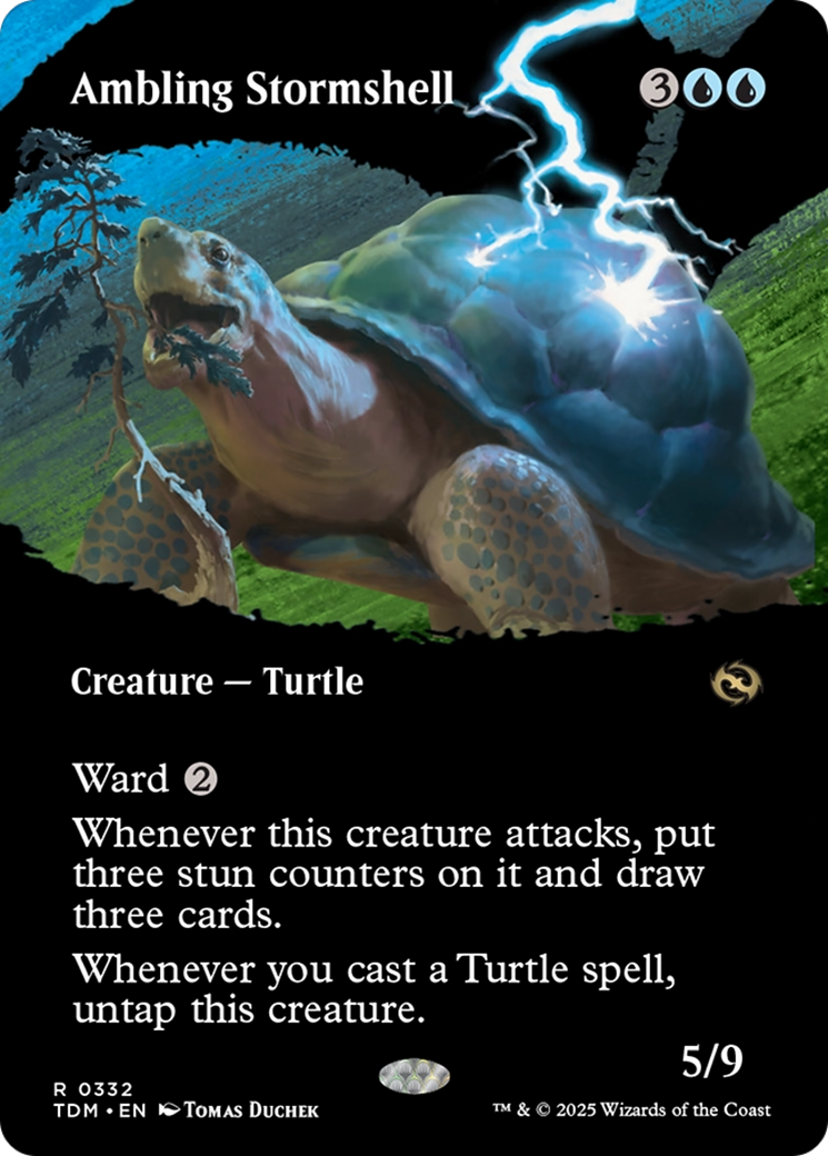 Ambling Stormshell (Borderless) [Tarkir: Dragonstorm] | L.A. Mood Comics and Games