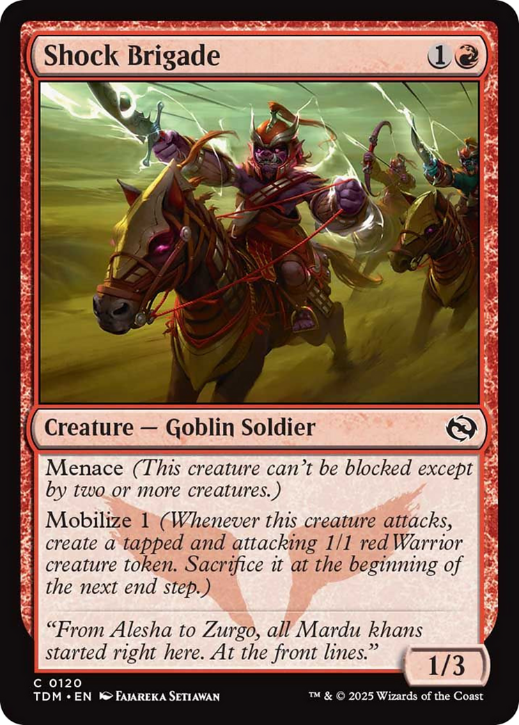 Shock Brigade [Tarkir: Dragonstorm] | L.A. Mood Comics and Games