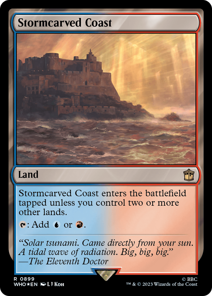 Stormcarved Coast (Surge Foil) [Doctor Who] | L.A. Mood Comics and Games