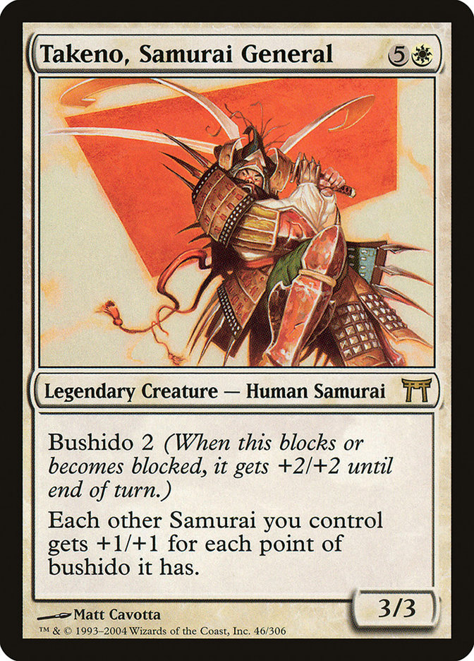 Takeno, Samurai General [Champions of Kamigawa] | L.A. Mood Comics and Games