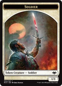 Soldier (004) // Wrenn and Six Emblem (021) Double-Sided Token [Modern Horizons Tokens] | L.A. Mood Comics and Games