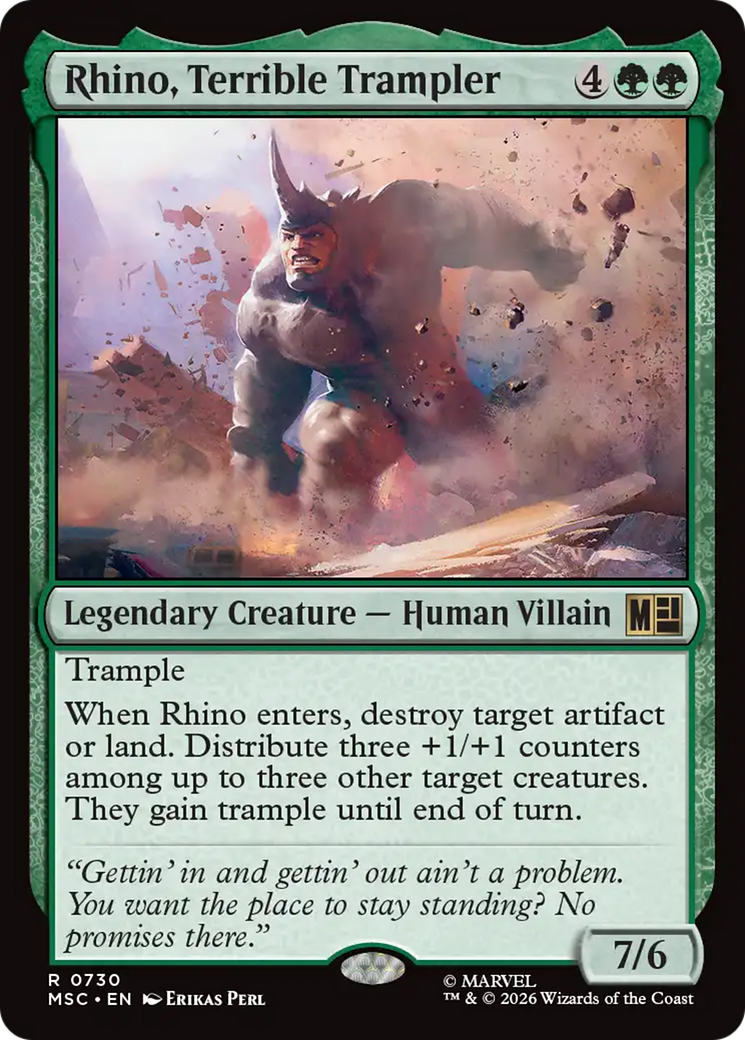 Rhino, Terrible Trampler [Marvel Super Heroes Commander] | L.A. Mood Comics and Games