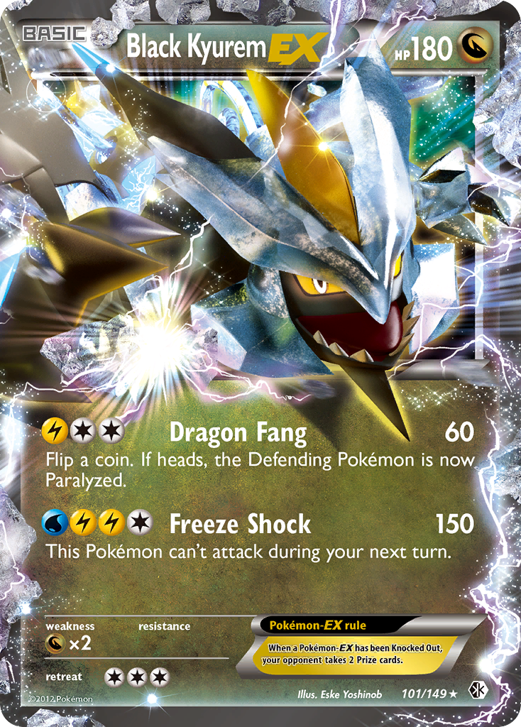 Black Kyurem EX (101/149) [Black & White: Boundaries Crossed] | L.A. Mood Comics and Games